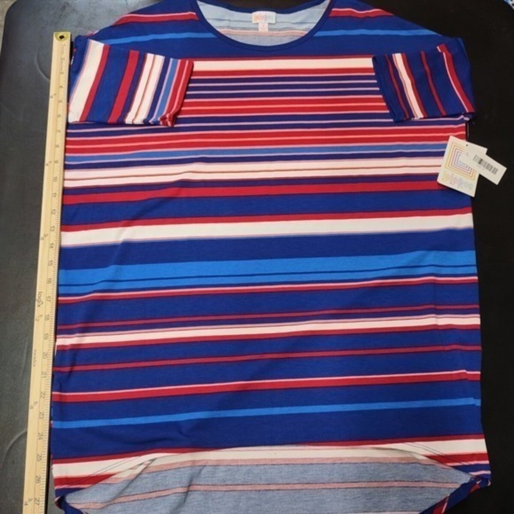 NWT LuLaRoe Irma High-Low Tunic Top Small Shirt Top Blouse Multicolor - Picture 8 of 11